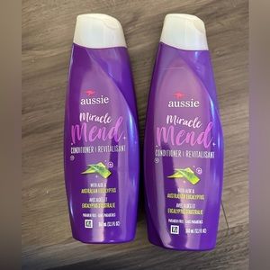 (2 Bottles) Aussie Miracle Mend Aloe Australian Eucalyptus Conditioner 12.1 Oz